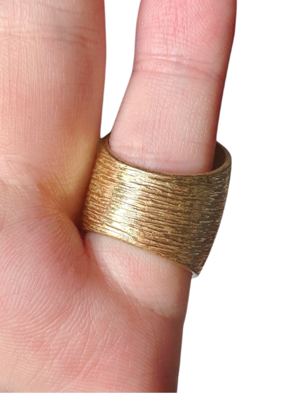 Lucky Brand Textured Gold Dome Statement Ring - Picture 4 of 5
